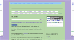 Desktop Screenshot of currentaffairsquiz.com